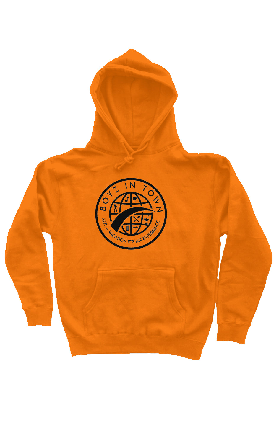 orange pullover hoody