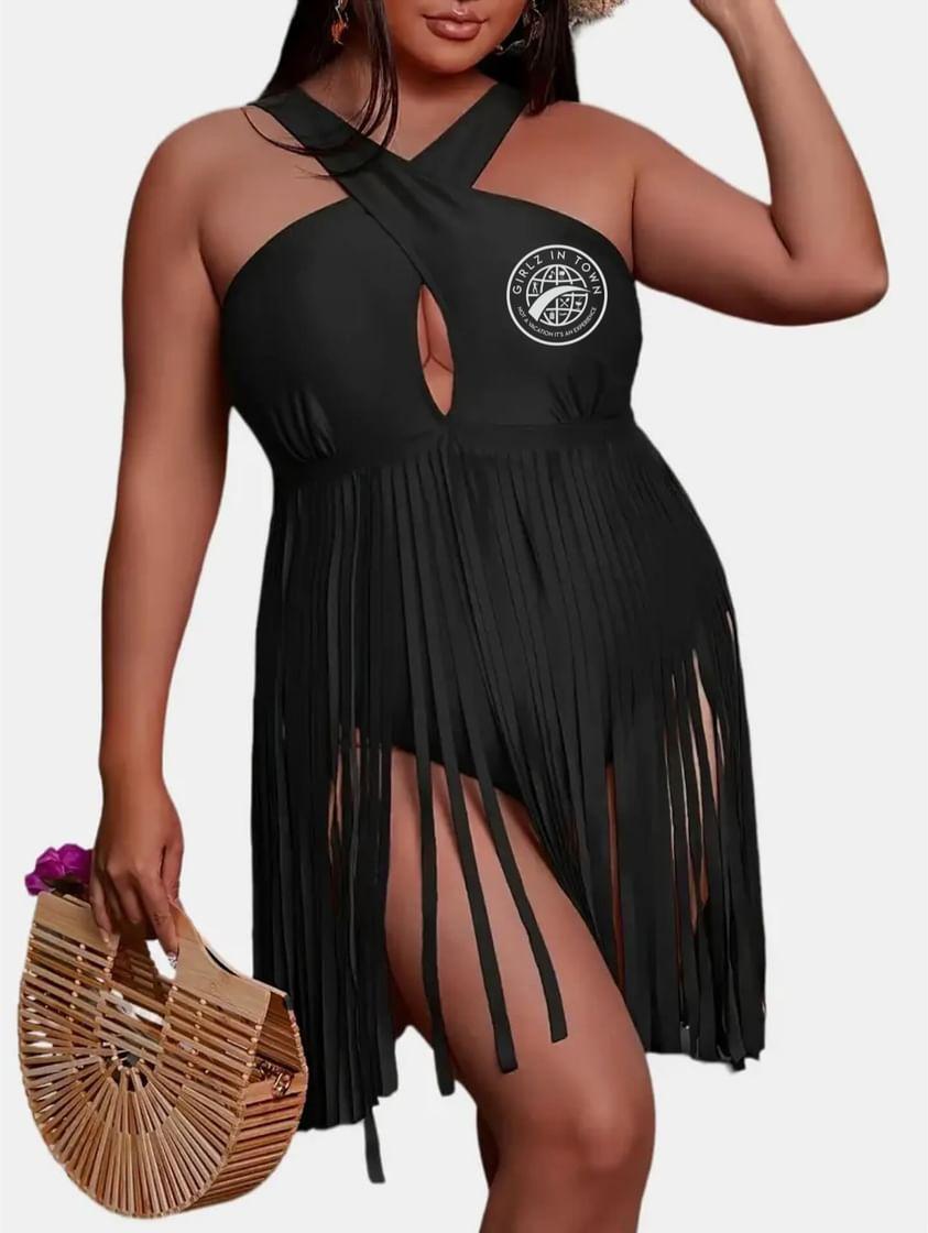 Plus Size 1 piece "Shake ya Tailfeather" Swimsuit