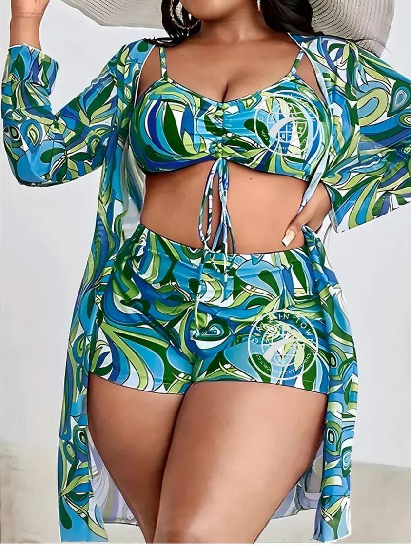 Plus Size Boho Splash  3 Piece Set