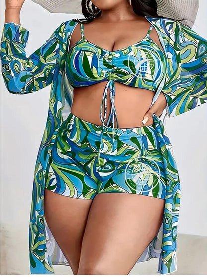 Plus Size Boho Splash  3 Piece Set