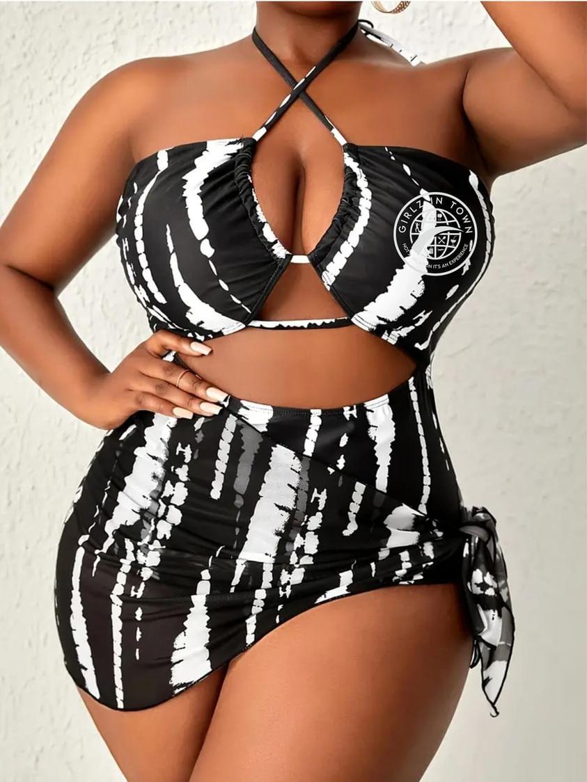 Plus Size 1 piece " That's' what its made for"  with over up